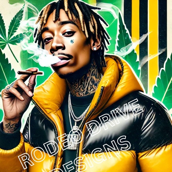 Wiz Khalifa Poster Print 11x17 Hip Hop Legend Wiz Khalifa Wall Artwork - Picture 2 of 2